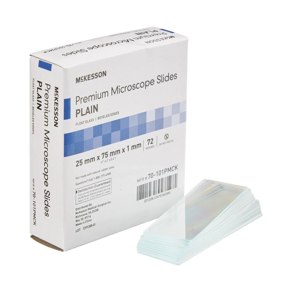 Microscope Slide McKesson 25 X 75 X 1 mm Plain #70-101PMCK