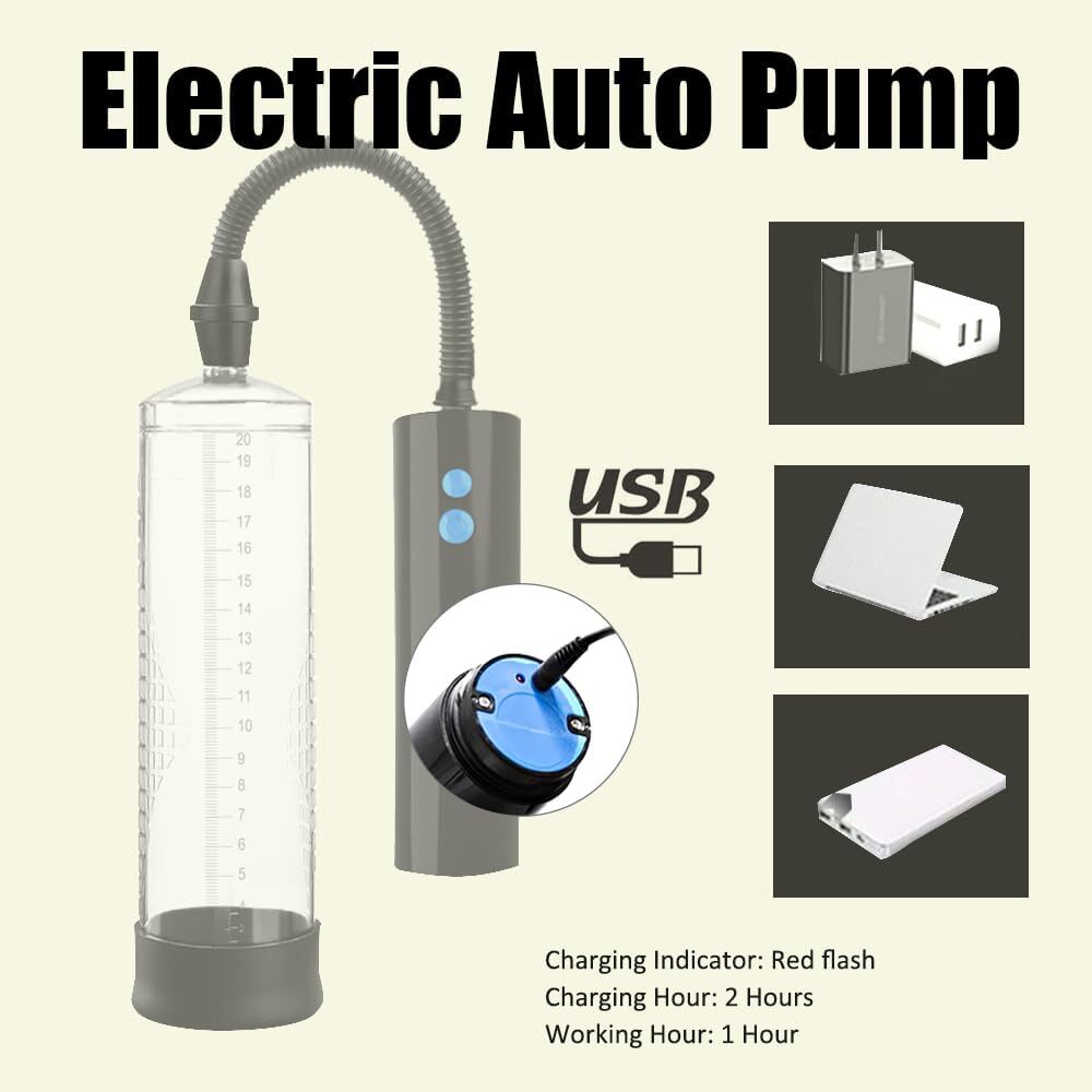 Vacuum Penis Pump for Male ED Enhancement Erectile Enlargement Penis Enlarger BG