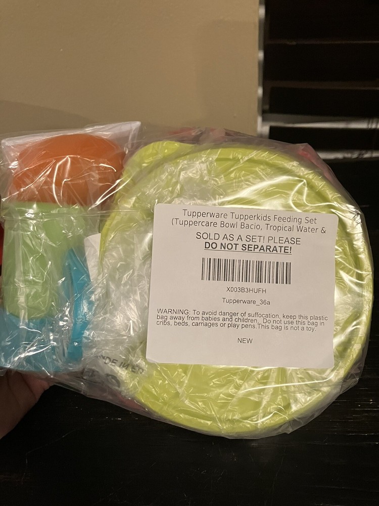 Tupperware Tupper kids Feeding Set -Red Blue