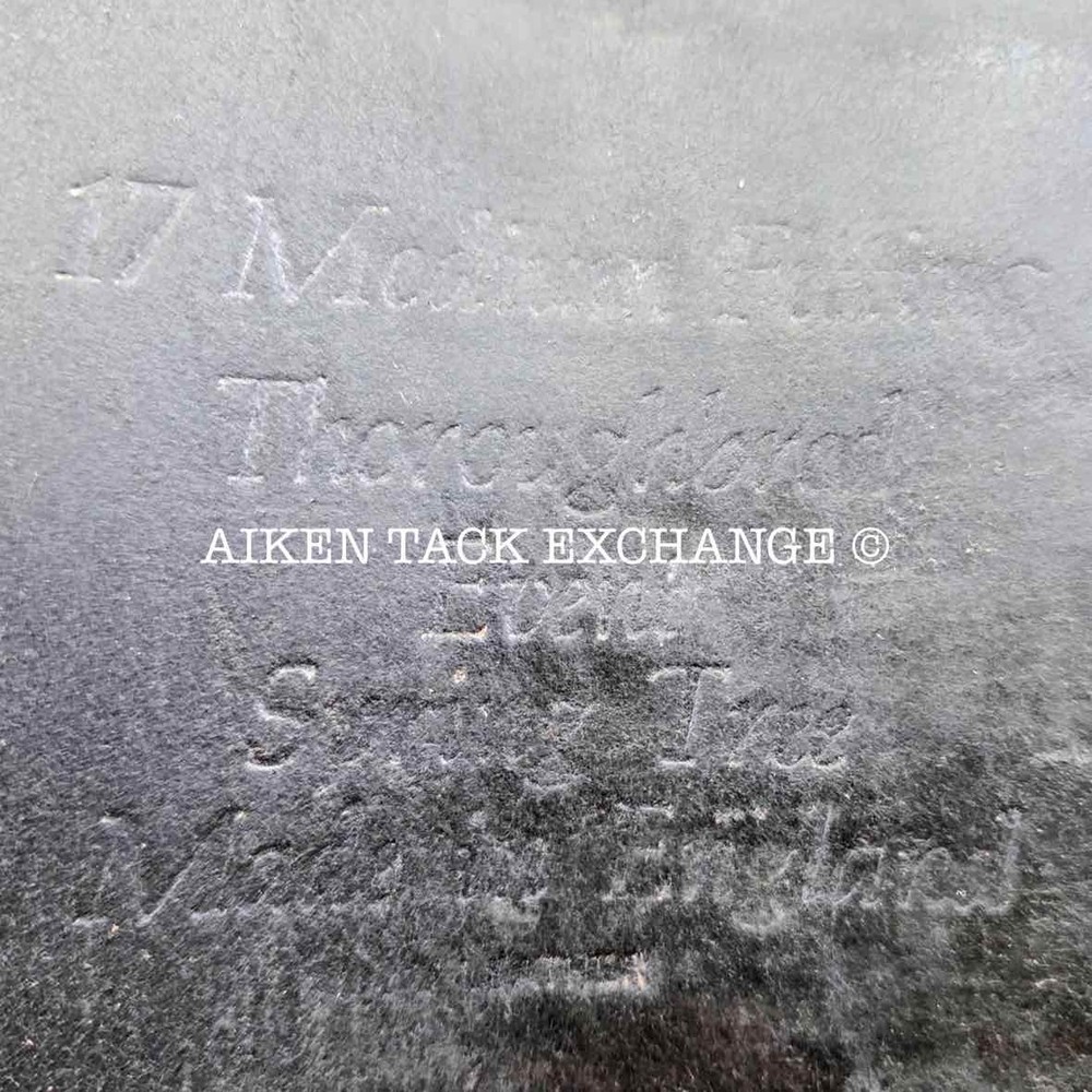 Thoroughbred All Purpose Saddle, 17" Seat, Medium Tree (Read Description)