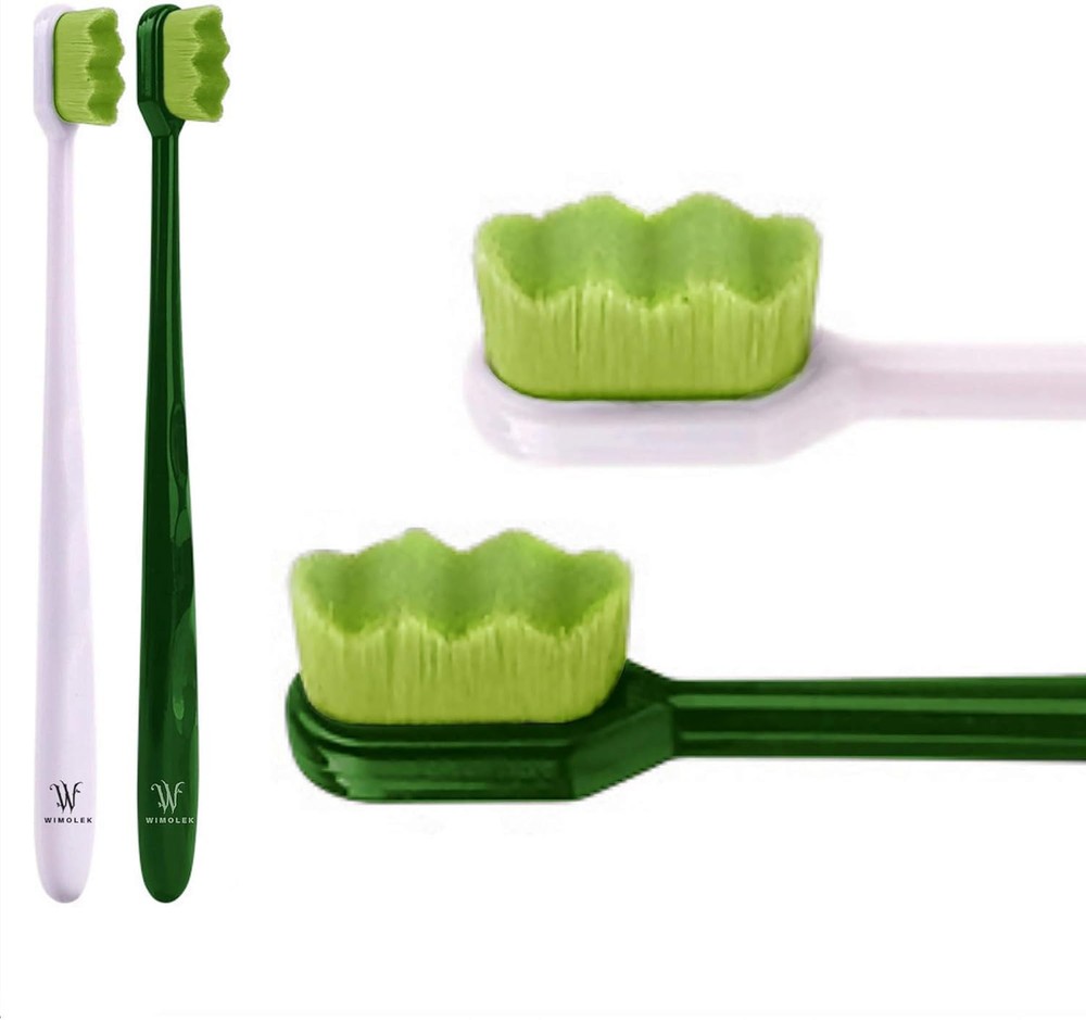 Extra Soft Toothbrush for Sensitive Gums and Teeth. Micro Nano