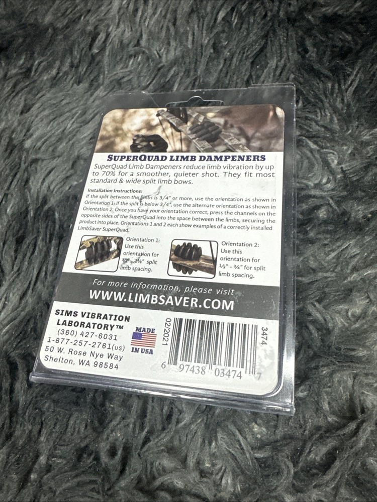 Limbsaver SuperQuad Split Limb Dampener  (Black) #3474