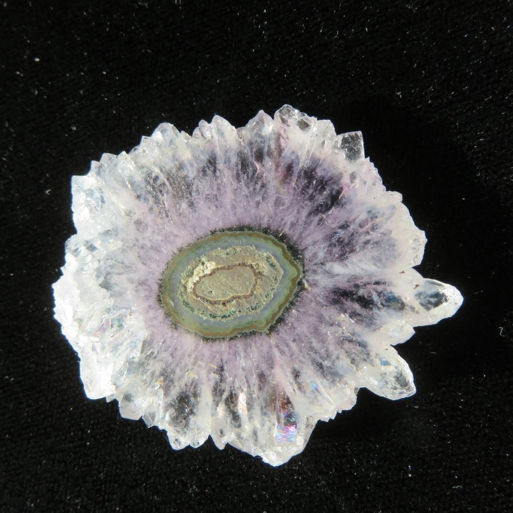 Stalactite Flower Slice  Polished Both Sides    U201