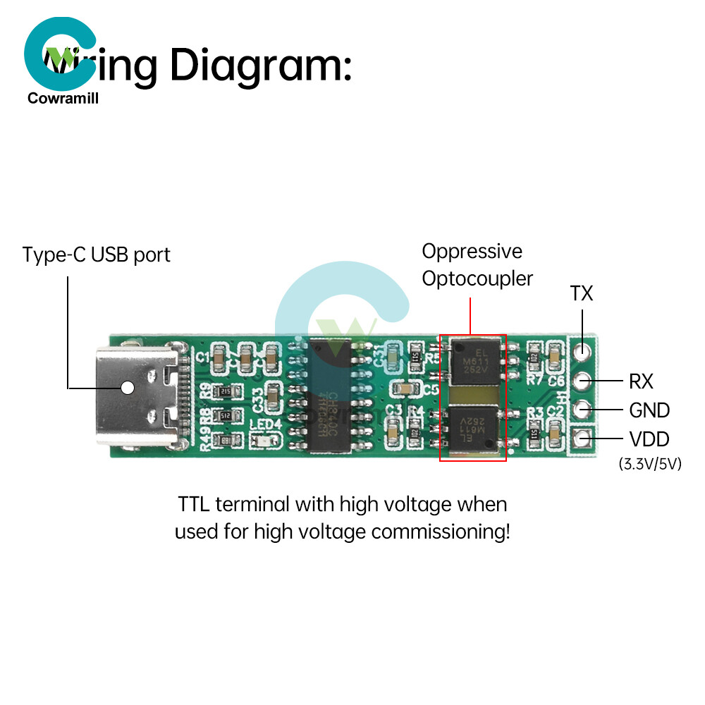 UART Level Conversion Power Supply Module CH340 USB to TTL Serial Port Module