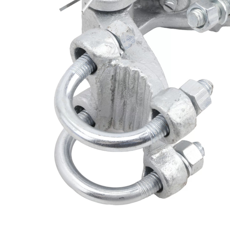 Chain Link 4" Adjustable 180 Degree Offset Arm Hinge Industrial Gate Hinge