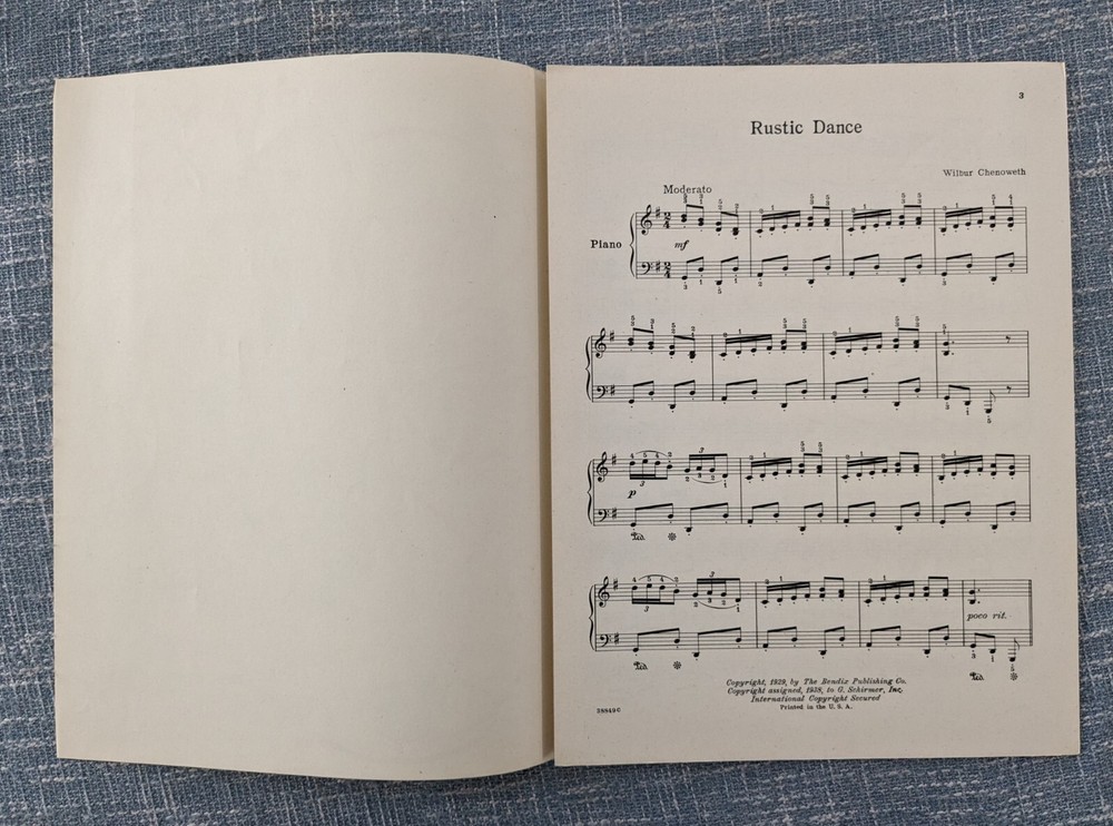 Rustic Dance Wilbur Chenoweth 1938