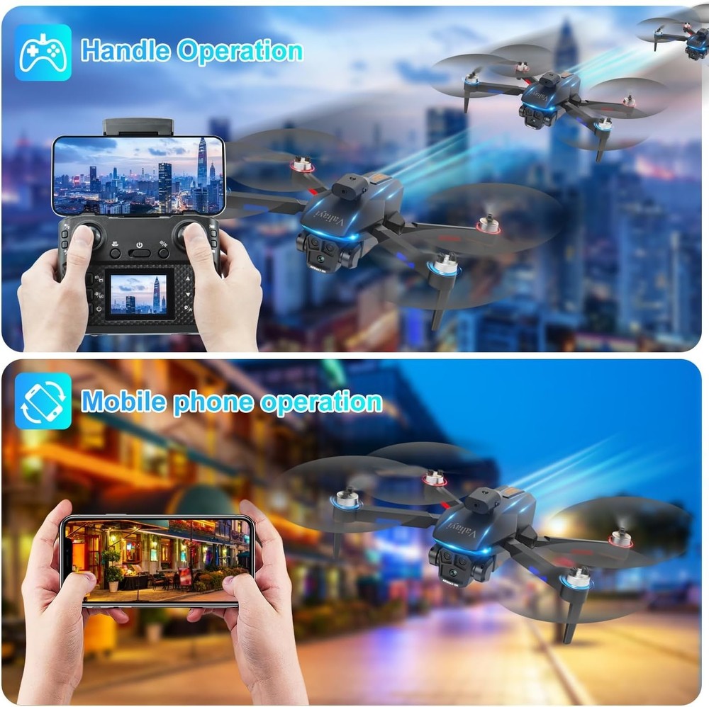 Mini Drone with Camera for Beginners,Foldable,360 Flips,Dual 480p