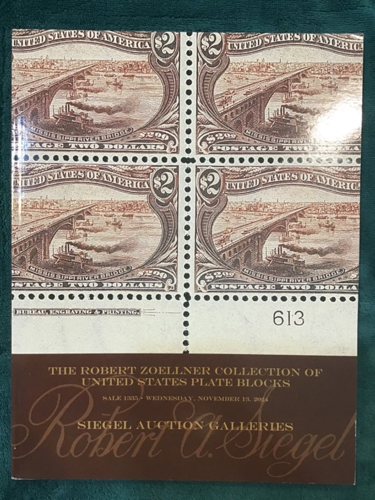 Siegel 1335 The Zoellner Collection of United States Plate Blocks (2024)