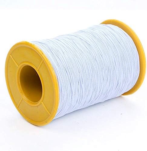Milcraft (2 Rolls) White AND Black Elastic Thread 547 Yard Package