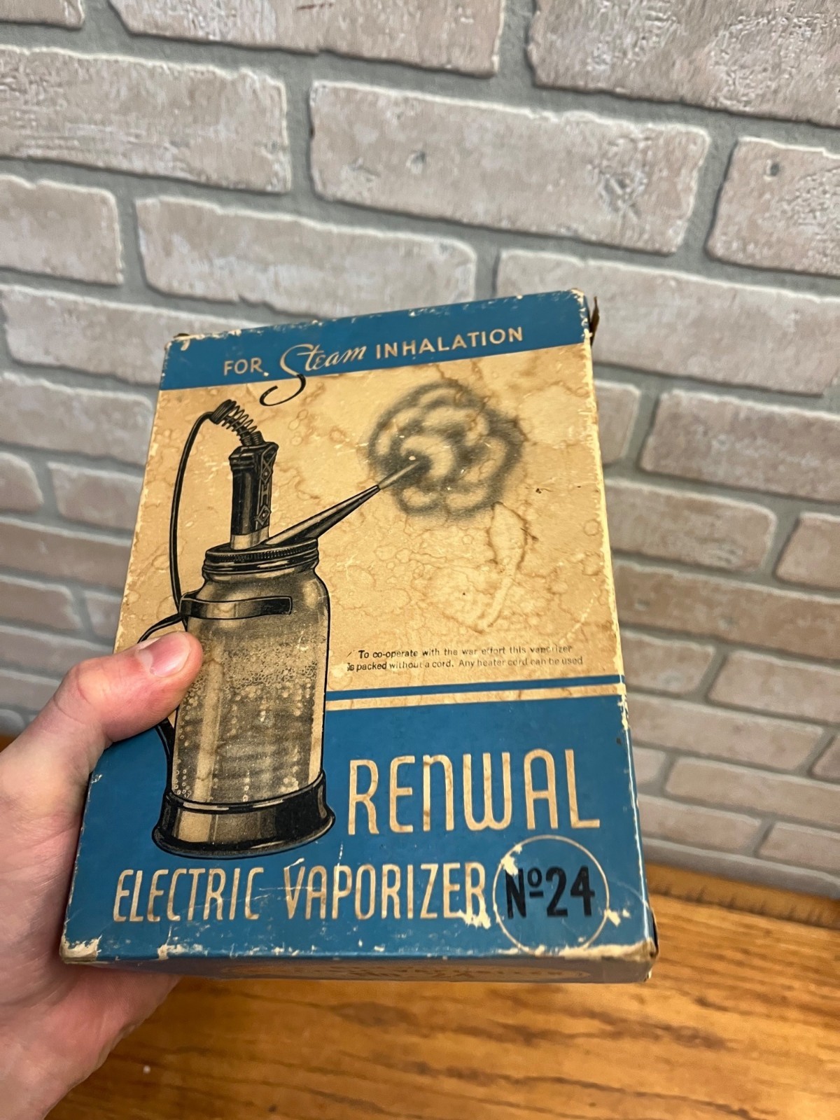 Vintage Renwal Electric Vaporizer No. 24 with Box Medical Device Instrument