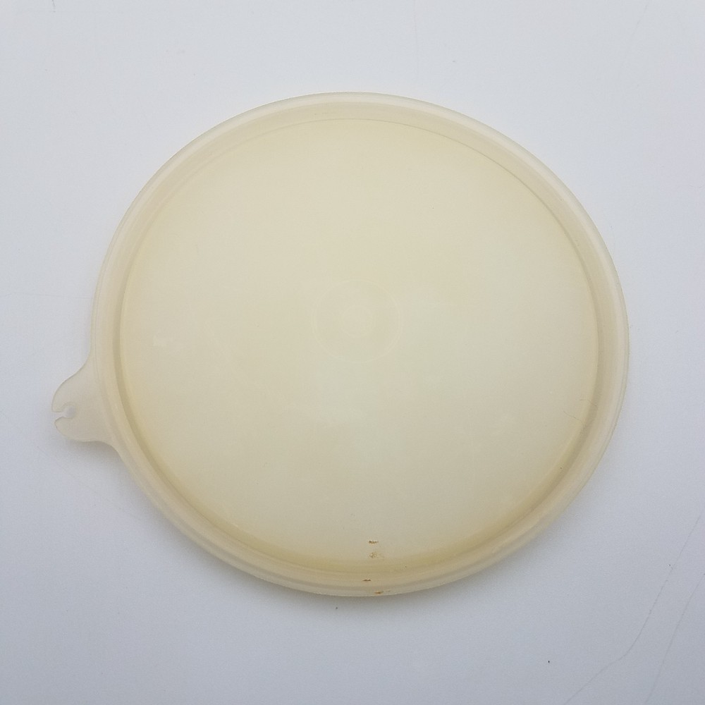 Tupperware Replacement Lid Round #238-17 5” Diameter "B” Tab Clear