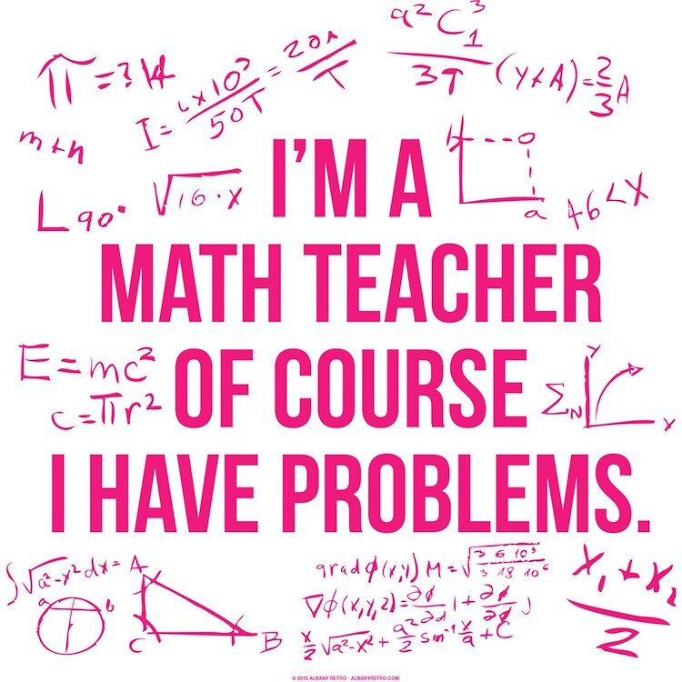 CafePress Math Teacher Problems Mousepad (550137022)