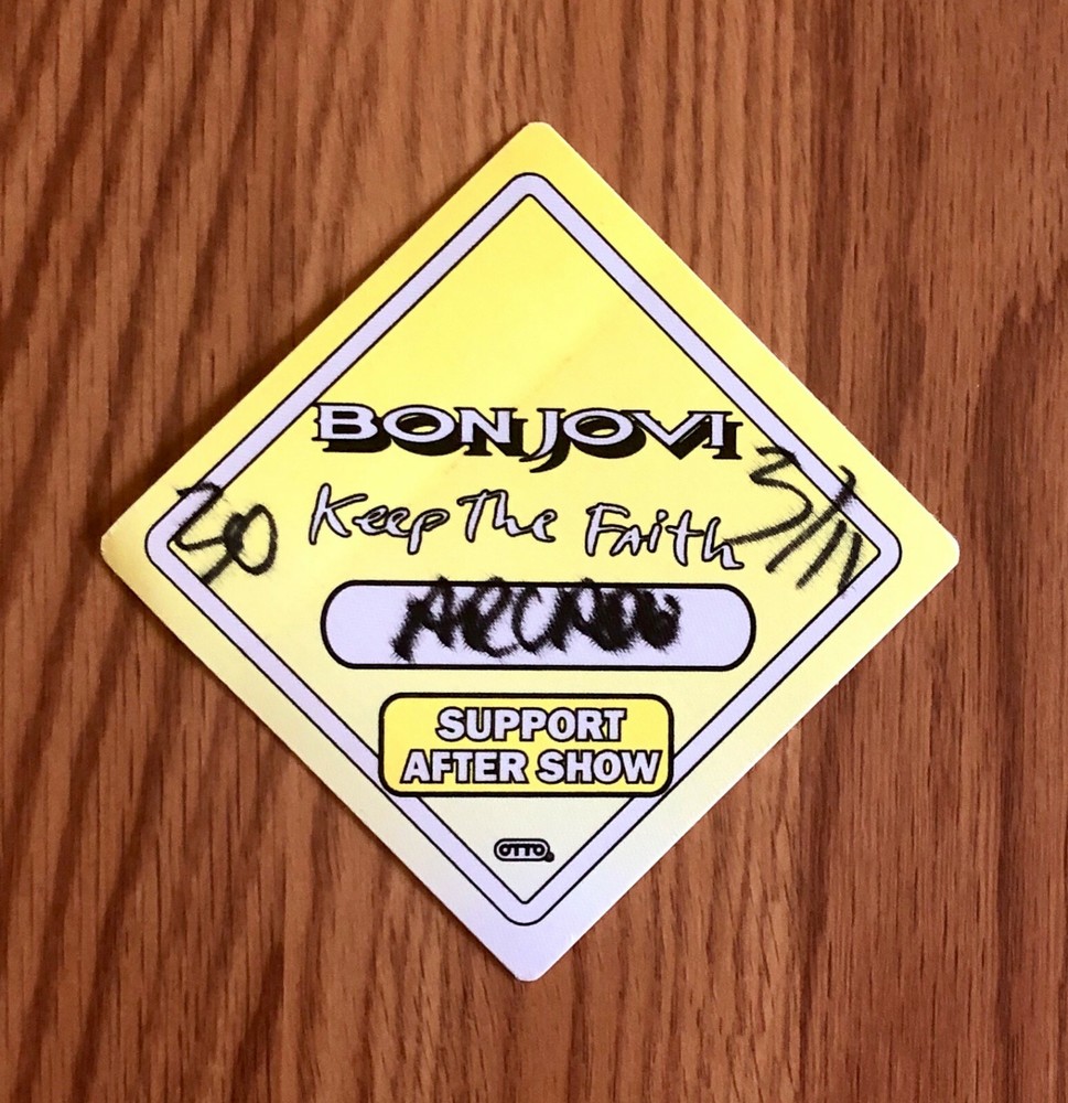Bon Jovi Backstage Pass 1993