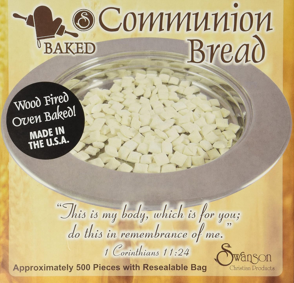 Baked Bread Square Communion Bread Approximately 500Pack  Unleavened Bread