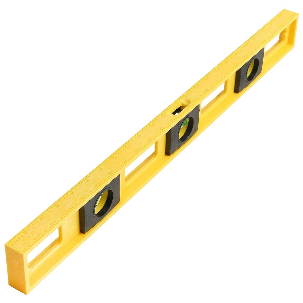2 Ft Polystyrene Level with Impact Resistant Frame, Accurate to .001 Inch