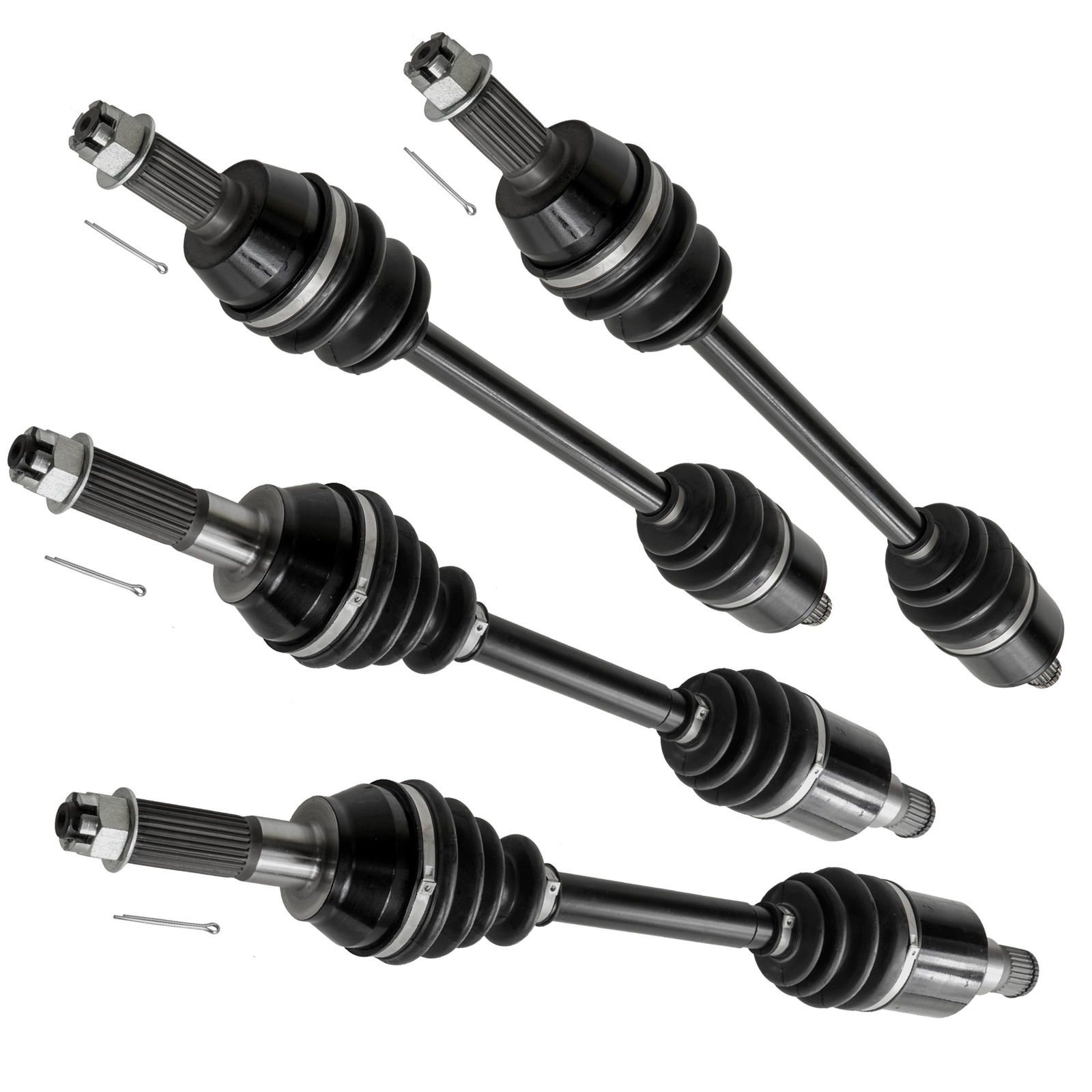 Front Rear Left Right Complete CV Joint Axles for Polaris RZR 800 EFI 2008-2013