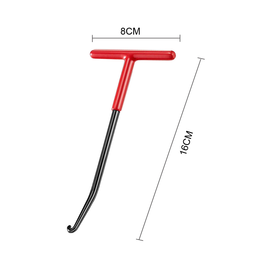 Motorcycle Exhaust Pipe Spring Puller T-Shaped Handle Hook Tool Stainless Steel