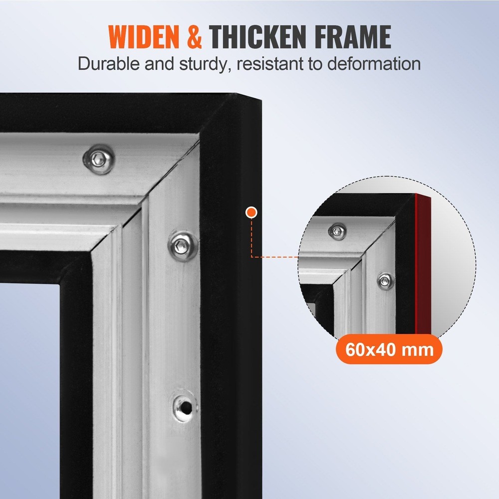 155in 16:9 4K HD Fixed Frame Projector Screen & Wall Mounting Bracket Included