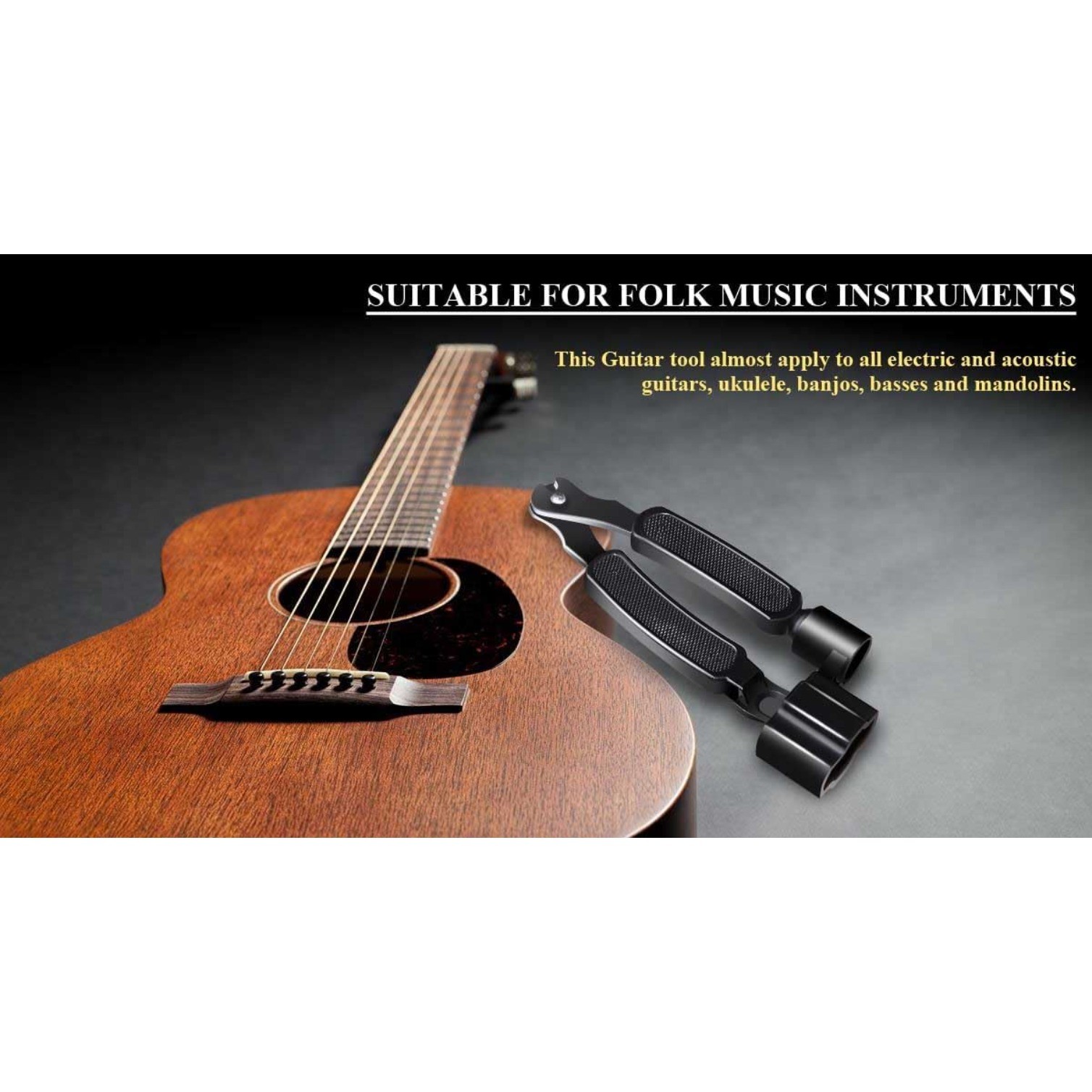 Guitar String Winder Cutter Pin Puller, 3 In 1 Guitar Maintenance Tool