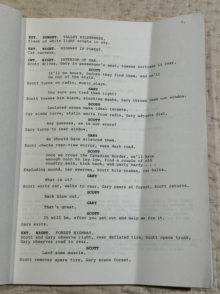"ENEMY FROM THE UNKNOWN" by John M Radice Script ROBERT BLOCH Estate
