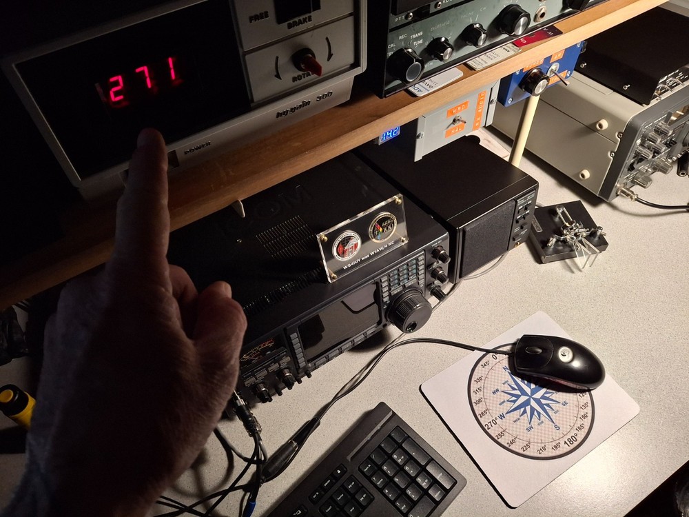 RADIO HAM CB Antenna Azimuth Direction Mousepad, see description
