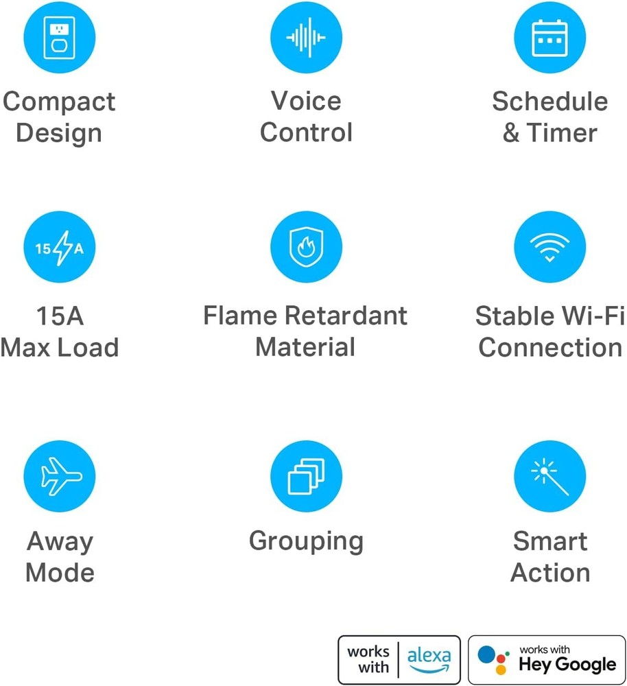 Enchufe Inteligente Funciona Wifi Compatible Alexa Google Practico Son 4 Tomas