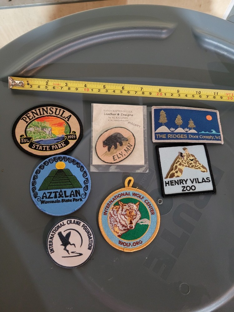 6 Patches And 1 Magnet Leather Ely,...