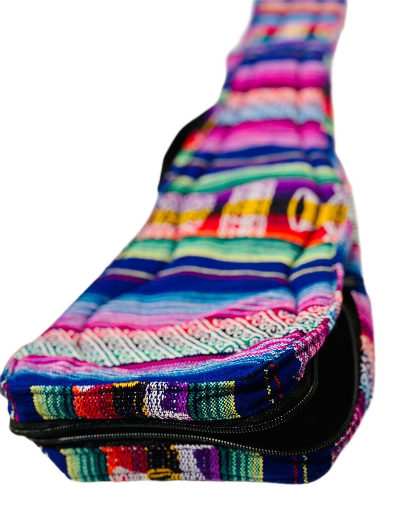 Bolivian Charango Case, Aguayo Wool handmade standard size, Bonus Basic Strings