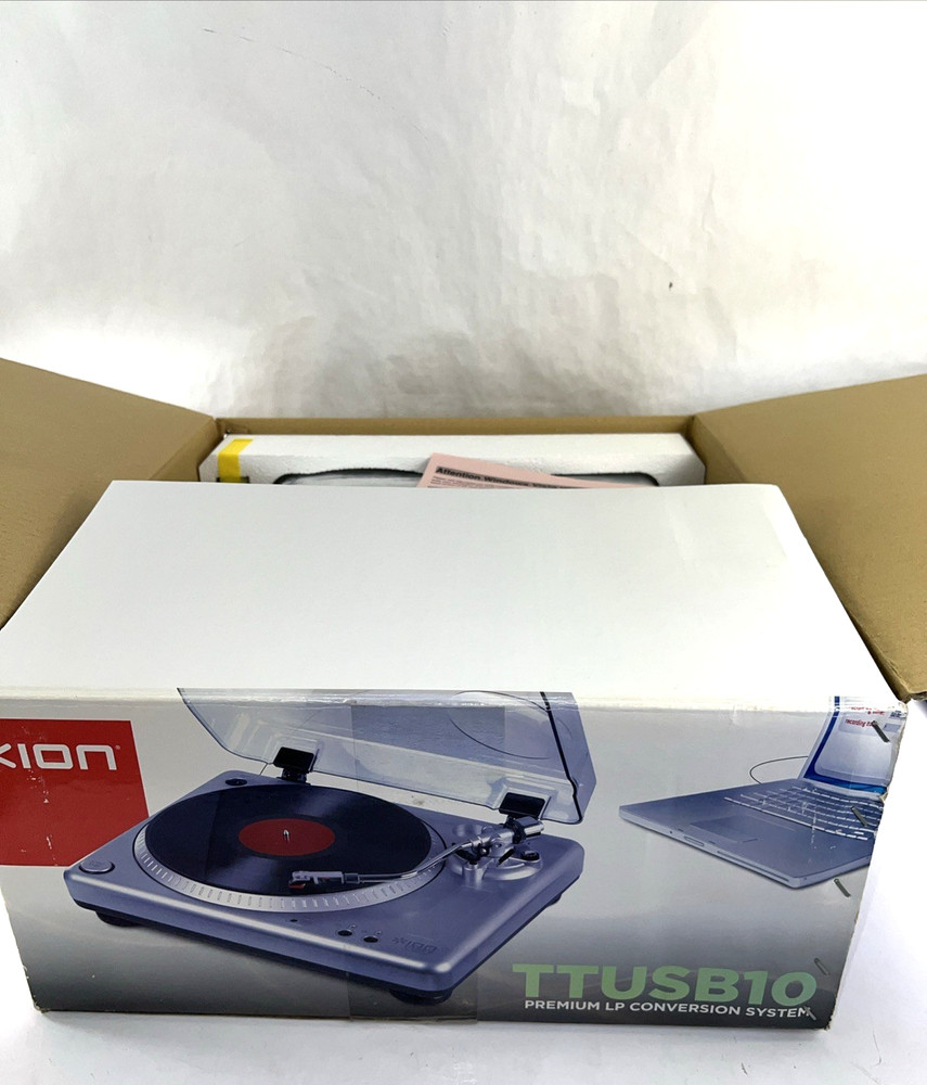Ion TTUSB10 Premium LP Conversion Turntable USB Record Player **NEW IN OPEN BOX!