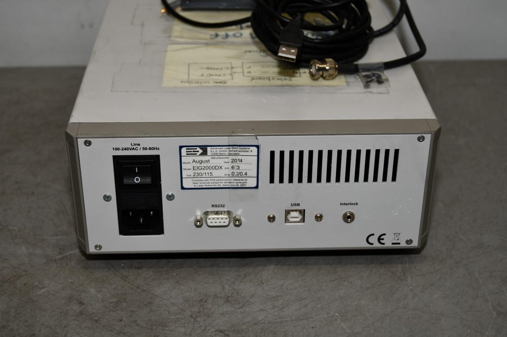 ^ ALS Advanced Laser Diode Systems EIG2000DX PiLas Laser Diode Controller #X6158