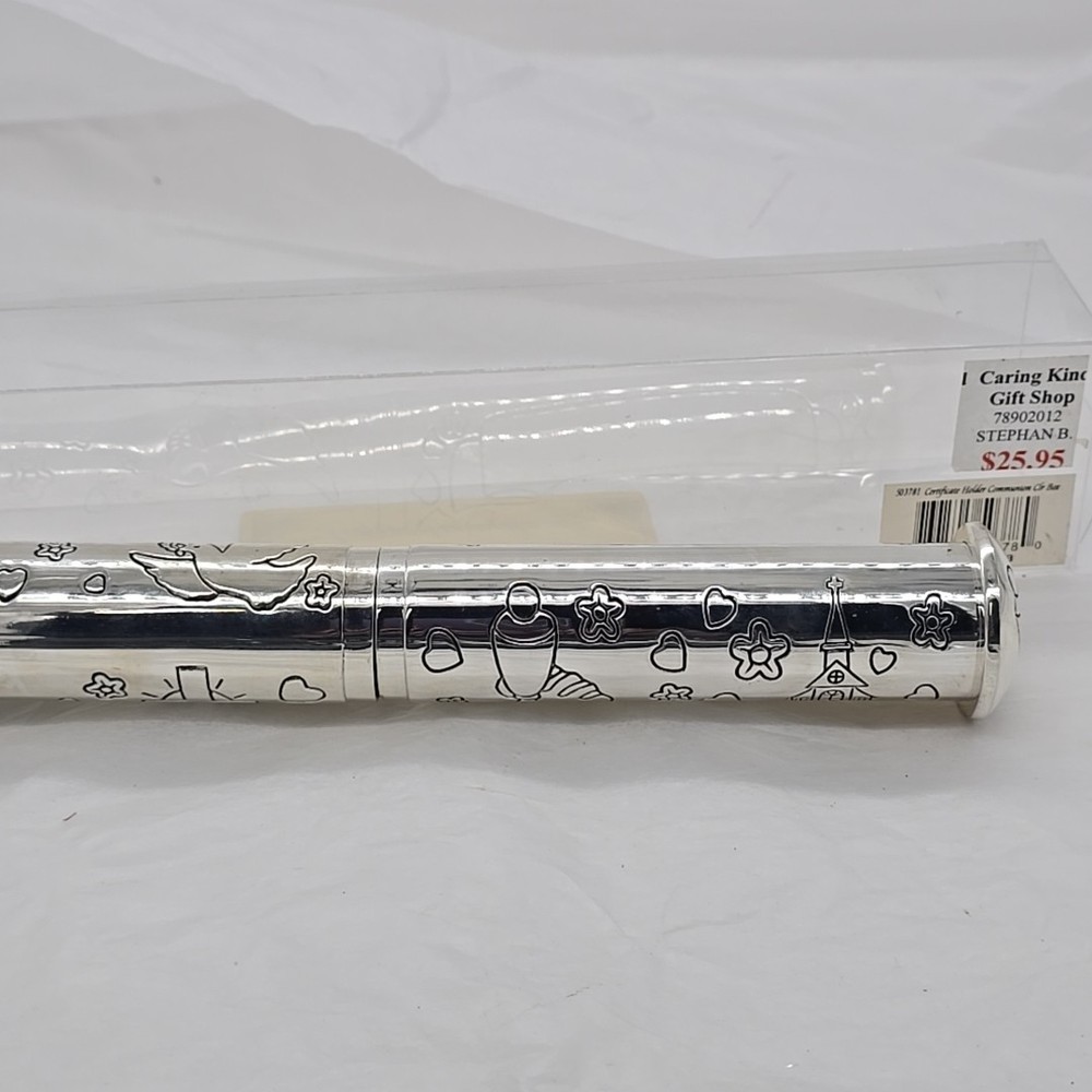 Stephan Baby Silver-Plated Keepsake Communion Certificate Holder