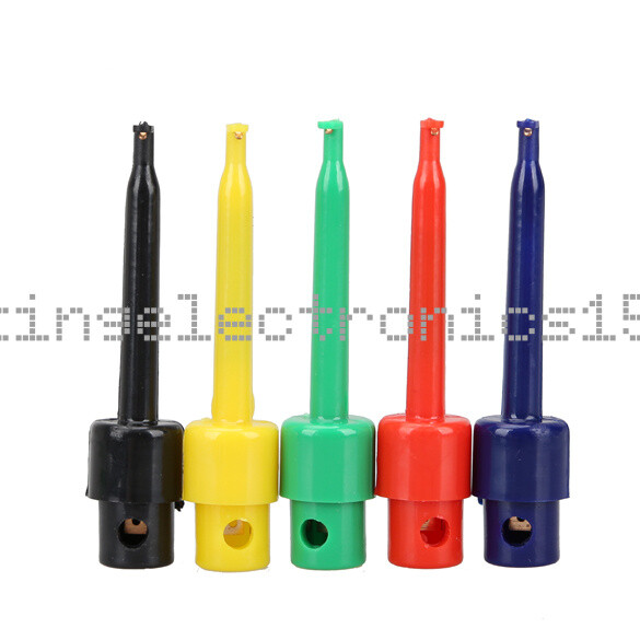 5pcs Large Size Round Single Hook Clip Test Probe for Electronic Testing