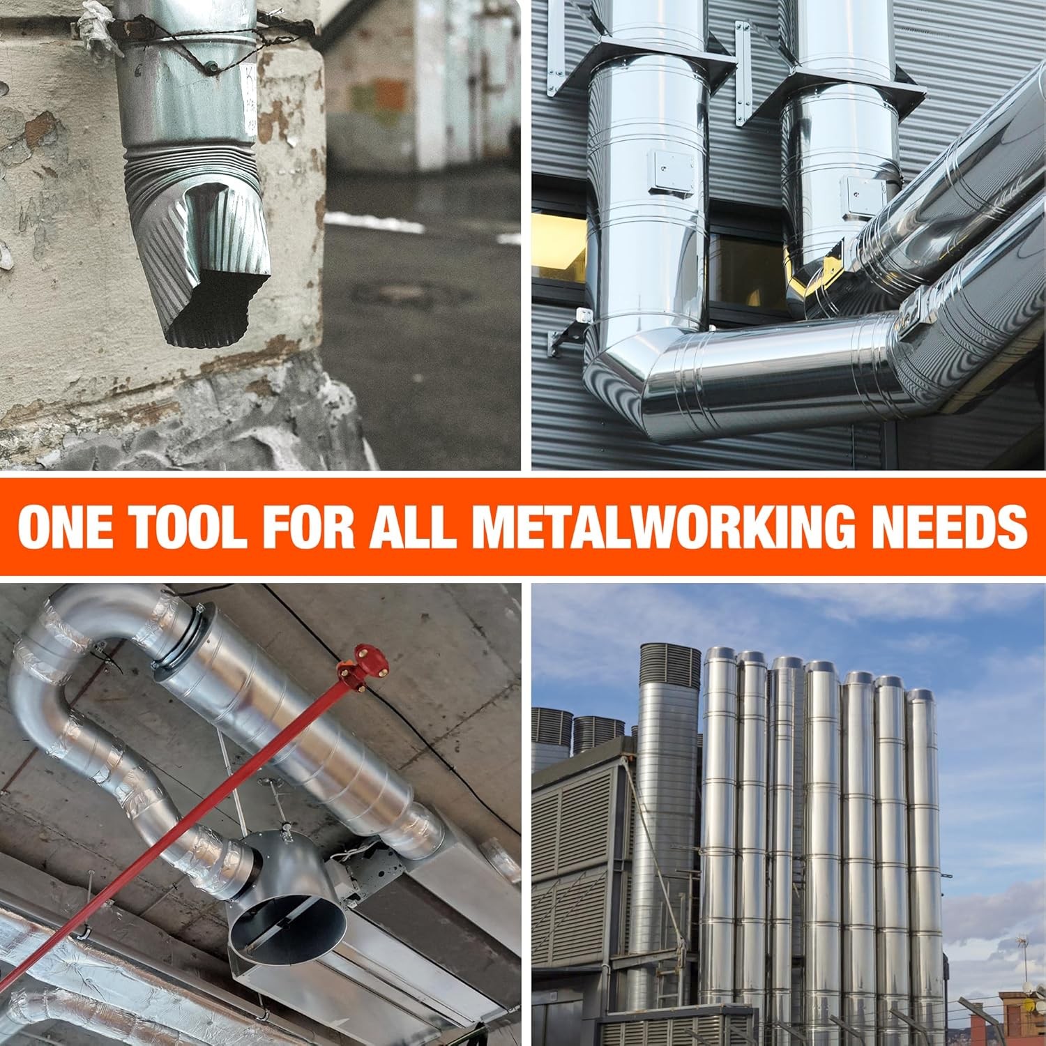 ValueMax 5-Blade Hand Crimper Gutter Crimping Tool and Sheet Metal Crimper USA