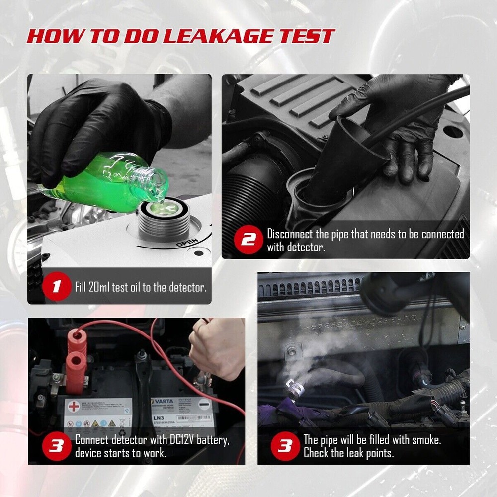 Car EVAP Smoke Machine Diagnostic Emissions Fuel Pipe Cooling System Tester