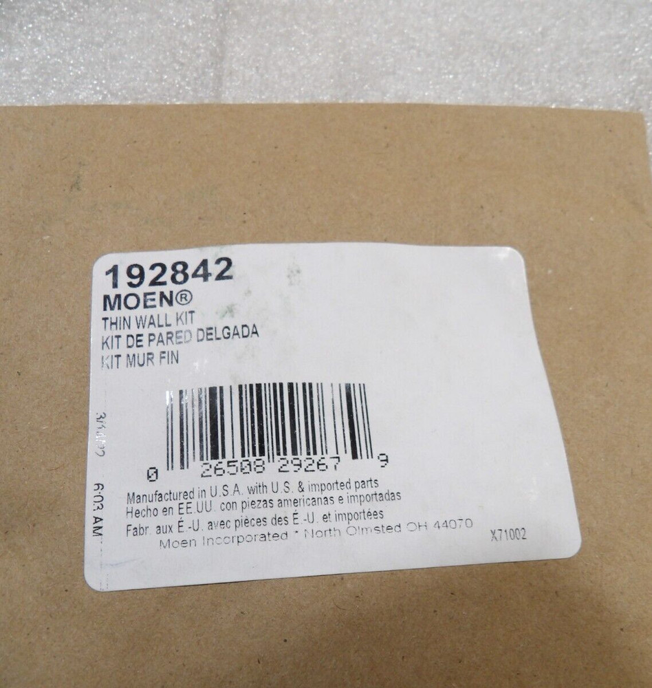 Moen 192842 Thin Wall Kit