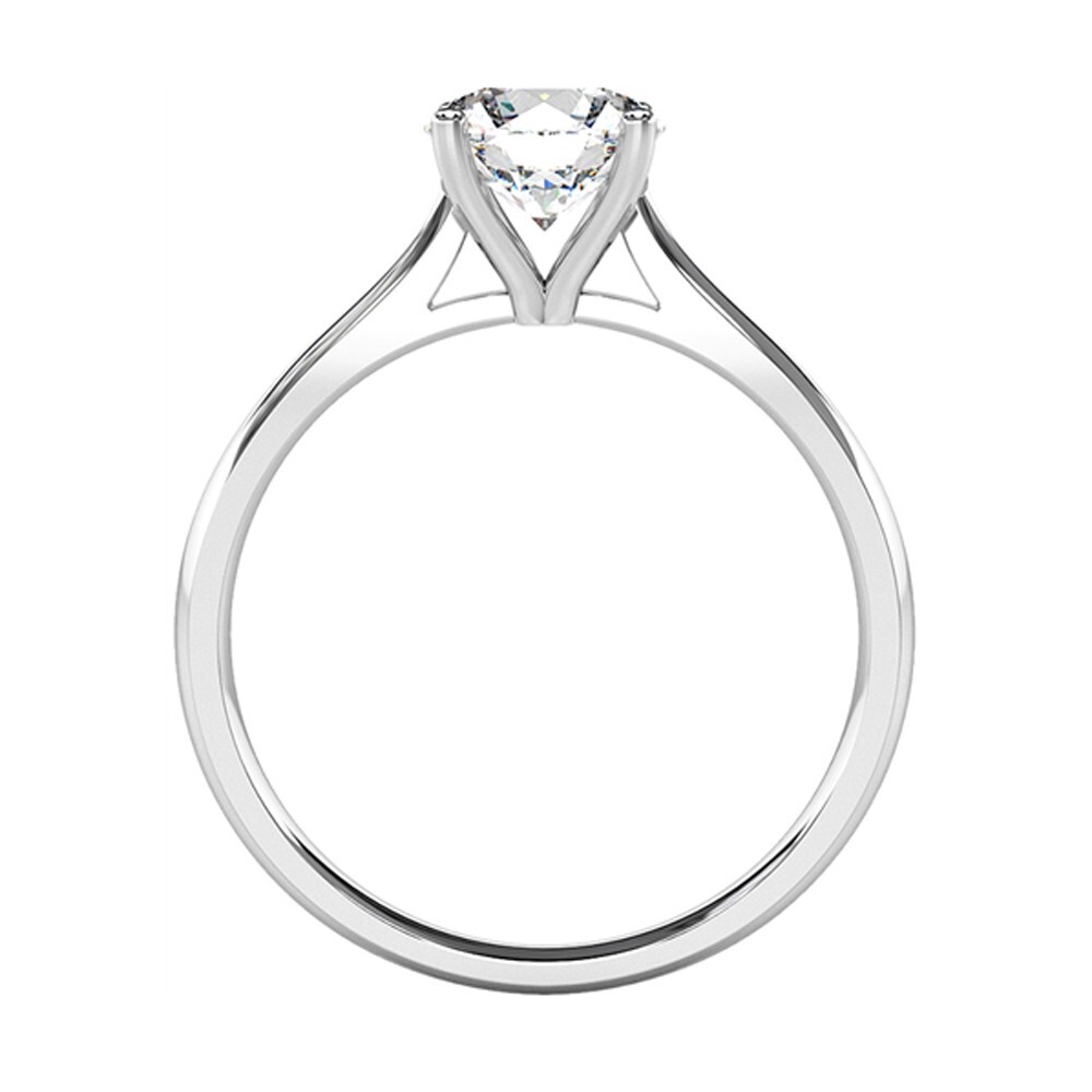 2.00 Ct Round Lab Created Diamond Engagement Wedding Ring14K Solid White Gold A