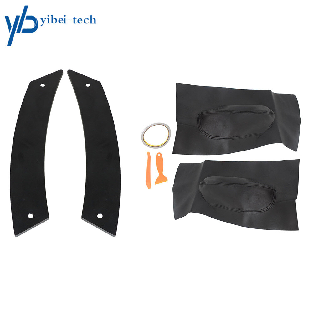 For 1998-2010 Volkswagen Beetle Interior Door Handle Panel＆Insert Cards Leather