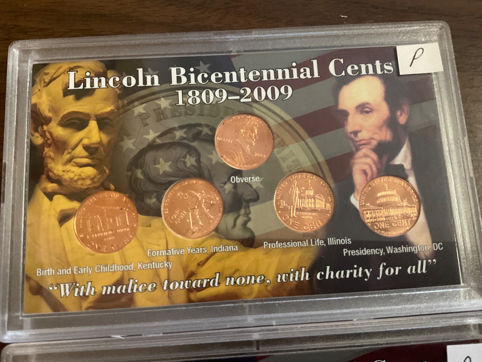 COMPLETE SET 2009 BU Lincoln Penny P&D Mints In Whitman Full Color Case 10 Coins