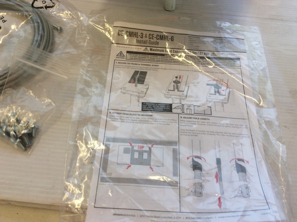CE-CMHL-3 Mounting Pole