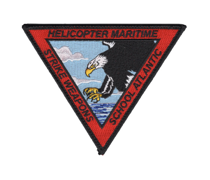 5" HELICOPTER MARITIME STRIKE WEAPONS SCHOOL ATLANTIC NAVY EMBROIDERED PATCH