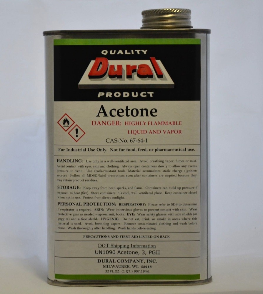 Acetone half gallon (2 Quarts) -  Solvent no CA