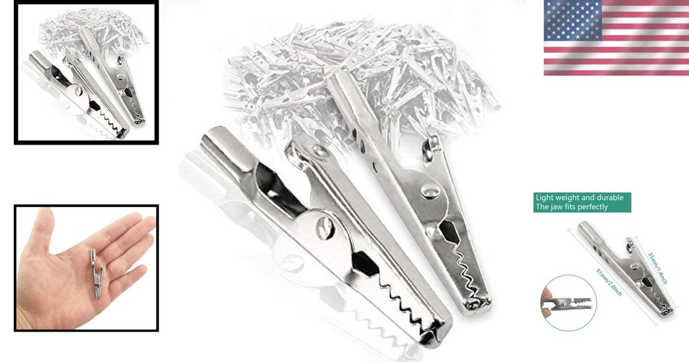 Versatile 25Pcs Crocodile Clips - Ideal for Electrical Testing & DIY Projects