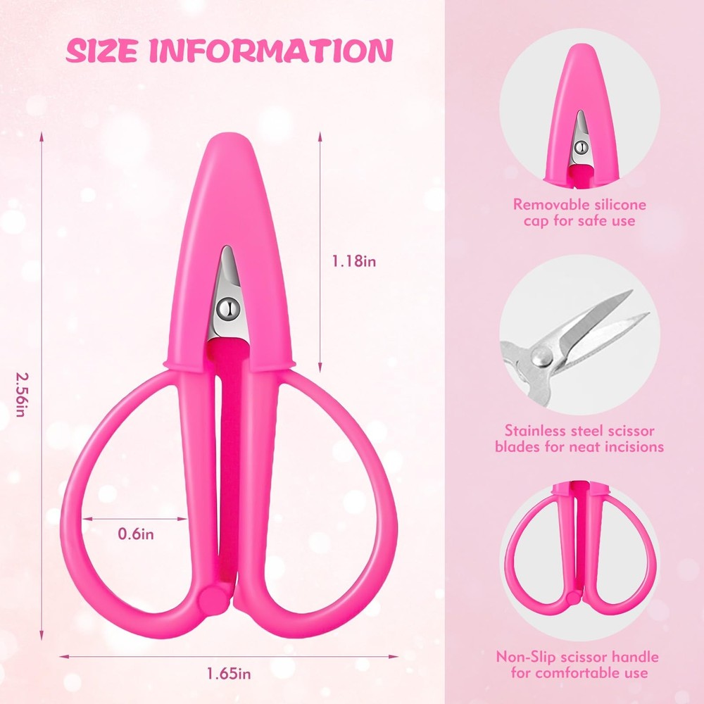 Mini Scissors Set 4 Pack All Purpose Shears with Protective Cover