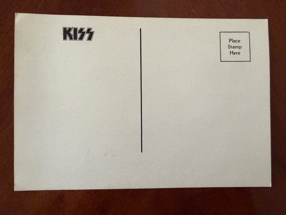 KISS 1974 HOTTER THAN HELL ALBUM PROMO POSTCARD AUCOIN VINTAGE RARE HOLY GRAIL🔥