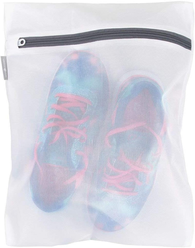 Idesign Medium Mesh Laundry Bag for Delicates - White