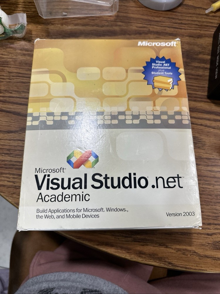 Microsoft Visual Studio .NET Professional 2003 (Retail) (1 User/s) - Full...