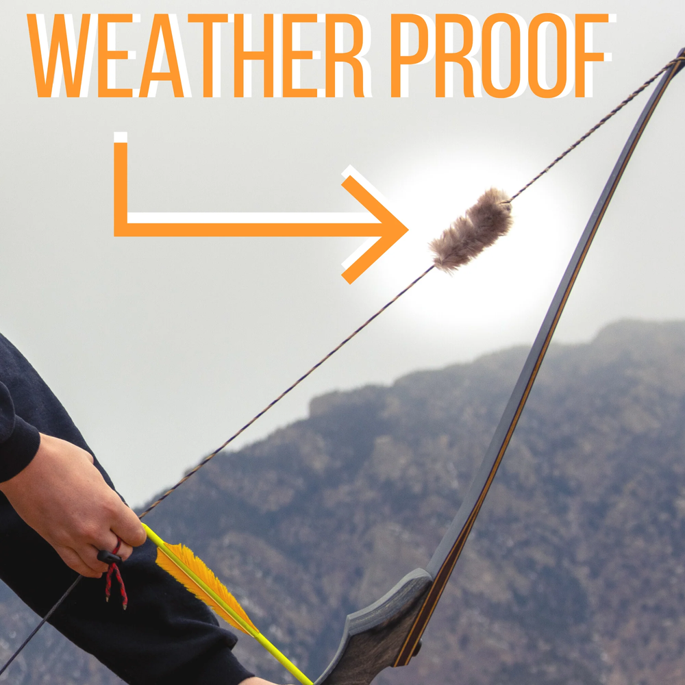 Beaver Fur Bow String Silencers - Beaver Ball - String Dampener