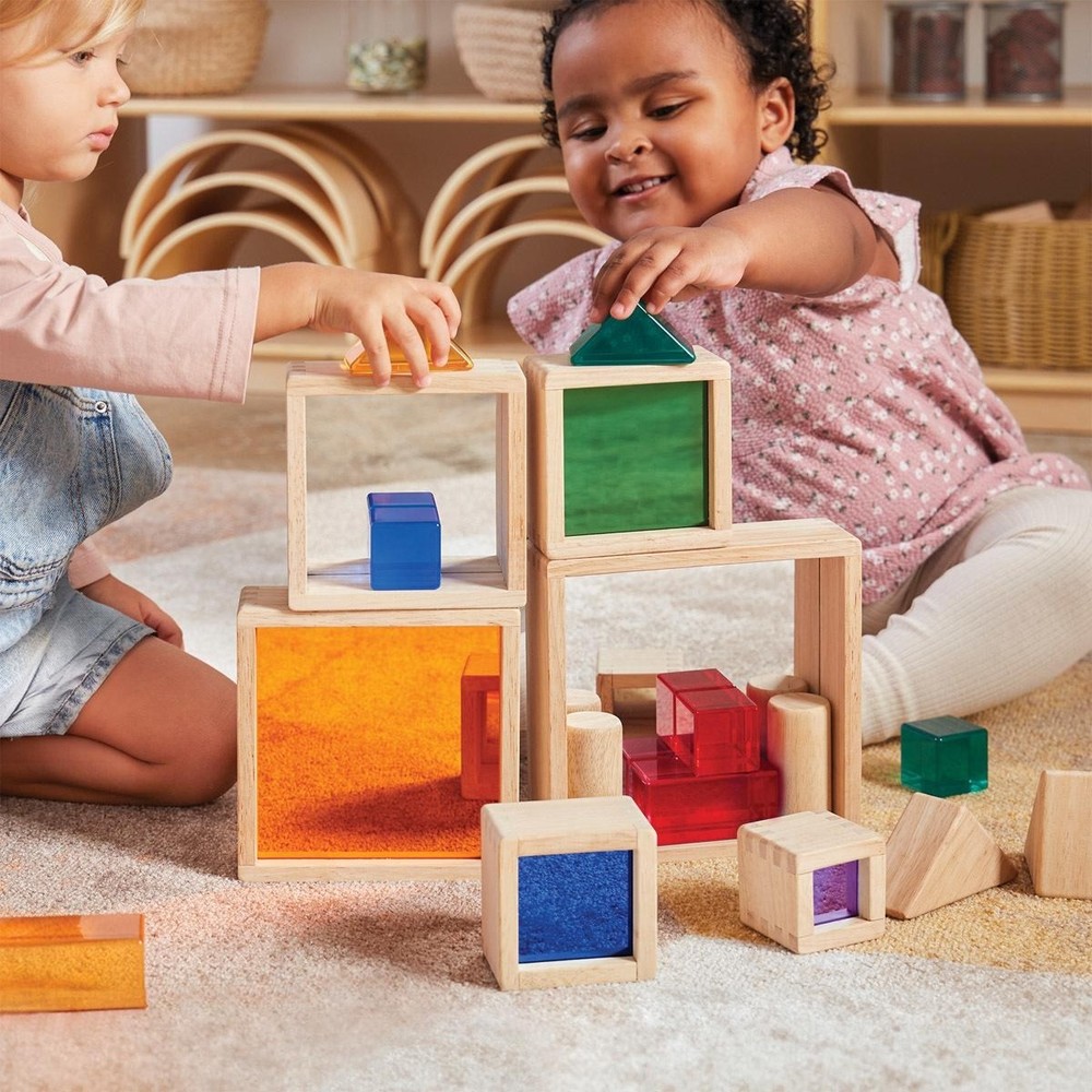 Kaplan Early Learning Nesting Pyramid Mirror Set - 6 Pieces