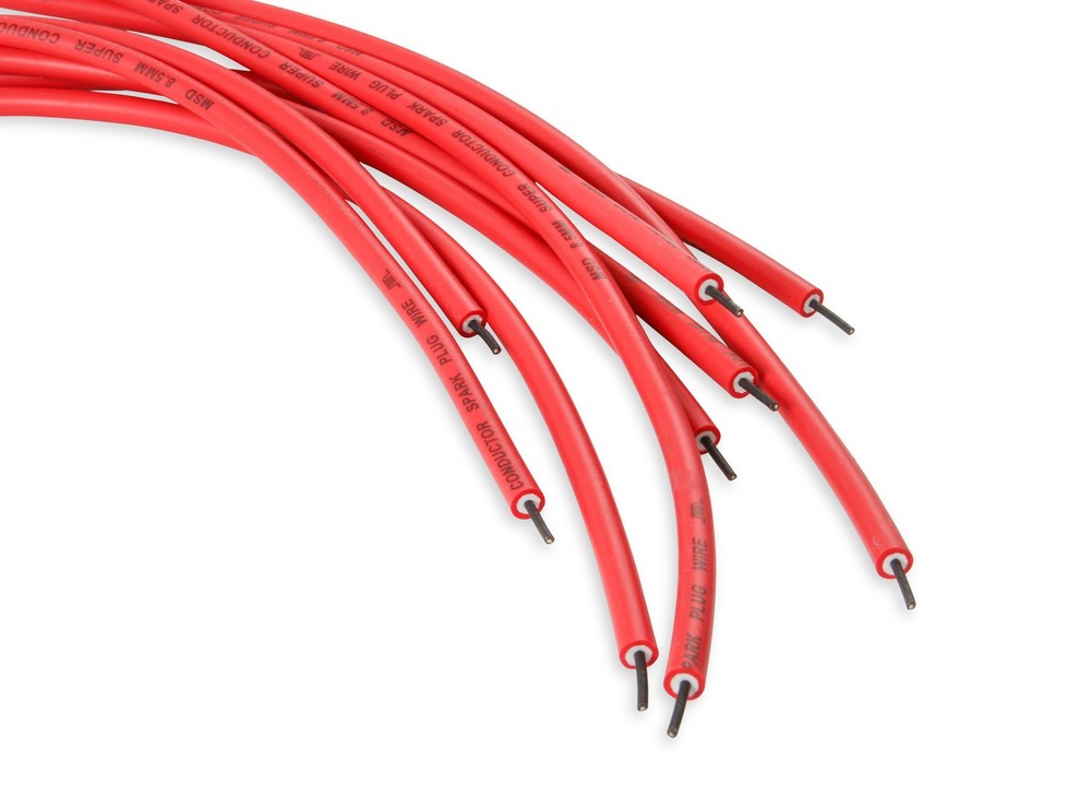 MSD 31189 Super Conductor Spark Plug Wire Set, Multi-Angle Plug, HEI Cap