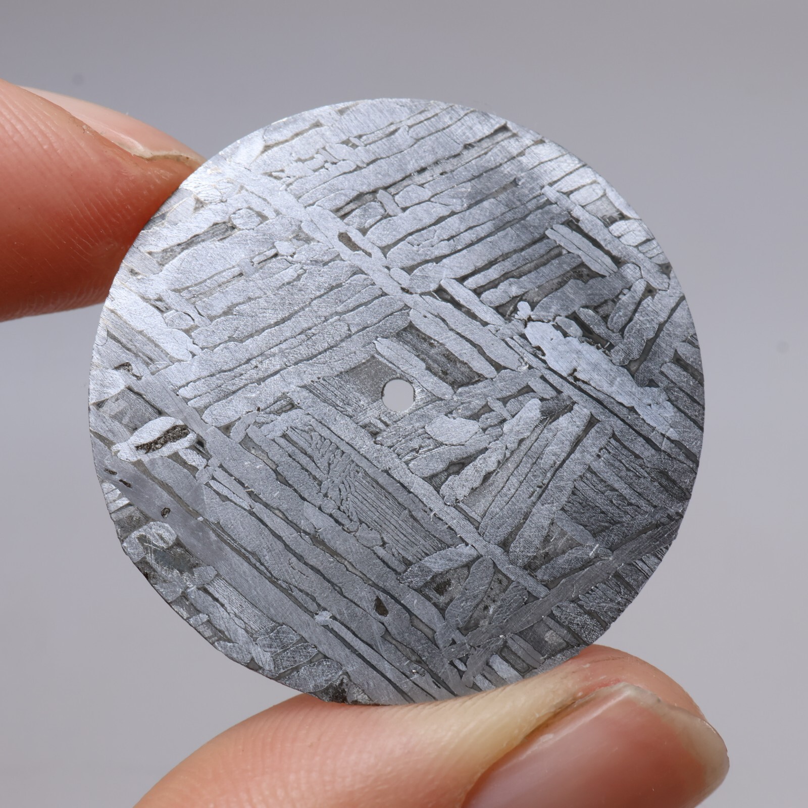 Meteorite Dial,Diameter 28.6MM, Natural Meteorite Circular slice